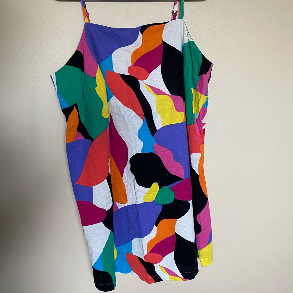 Multicolor Summer Linen Dress